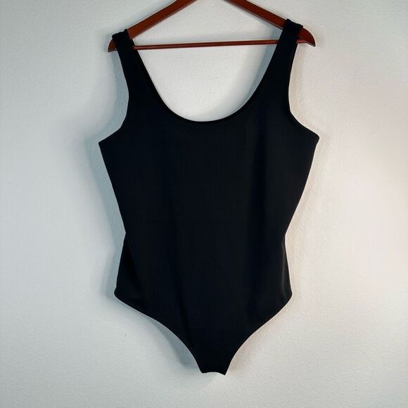 Express High Compression Body Contour Bodysuit Womens XL Black Sleeveless NWT - Picture 1 of 7
